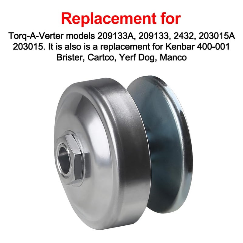 WATERWICH 1" Bore 40 Series Go Kart Torque Converter Driver Pulley Clutch Replacement for Comet 40/44 - Image 2